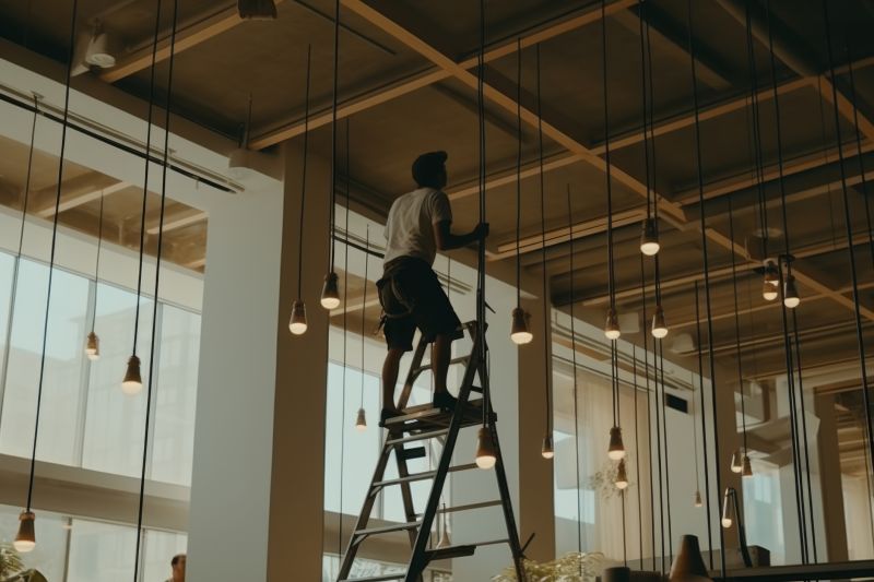 Chandelier Installation